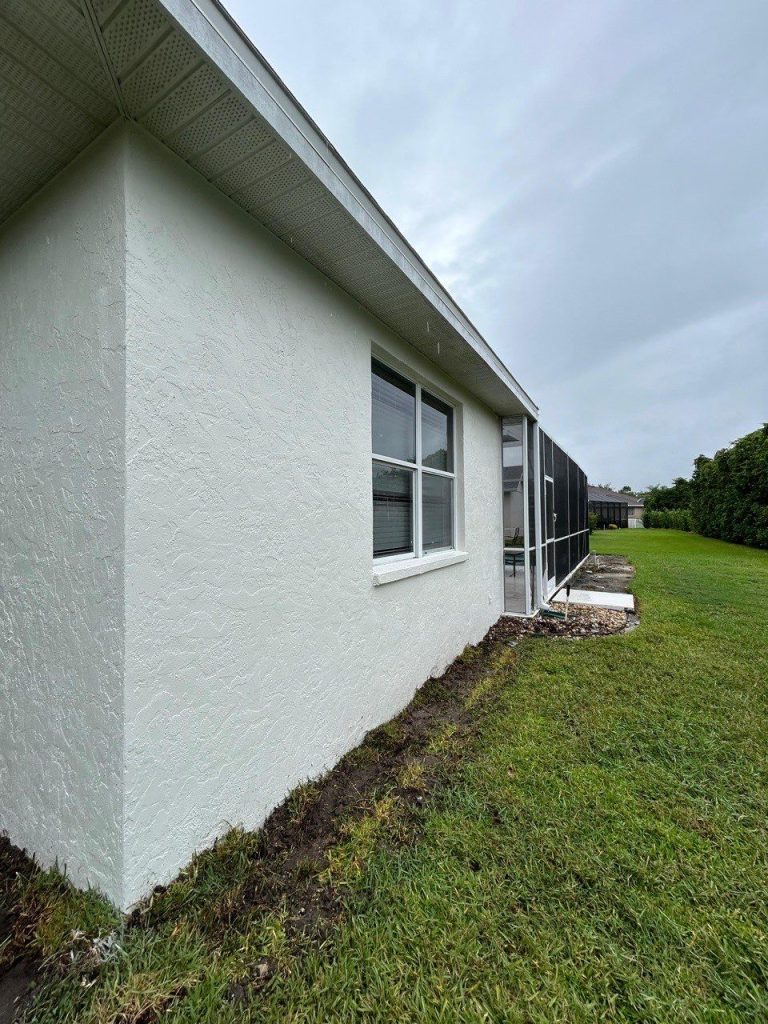 Repaired by SunBelt Home Solutions with CoolWall Exterior Coating